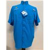 Image 1 : Men's Size S Tamiami II Blue Short Sleeve Shirt