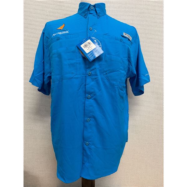 Men's Size S Tamiami II Blue Short Sleeve Shirt