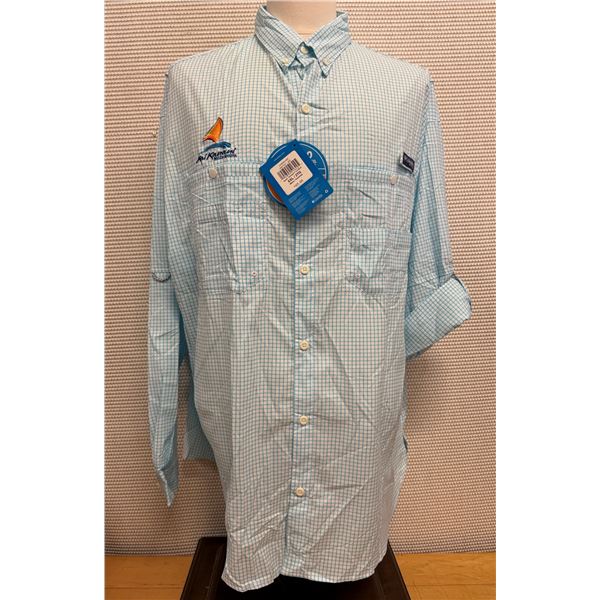 Men's Size XXL Super Tamiami Gingham Long Sleeve Shirt