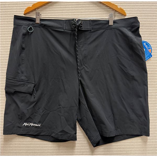 Men's Size 42 / Ins 9" Terminal Tackle Black Board Shorts