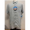 Image 1 : Men's Size M Slack Tide Grey Short Sleeve Camp Shirt