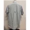 Image 2 : Men's Size M Slack Tide Grey Short Sleeve Camp Shirt