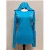 Image 1 : Women's Size M Teal Blue Tidal Tee Hoodie