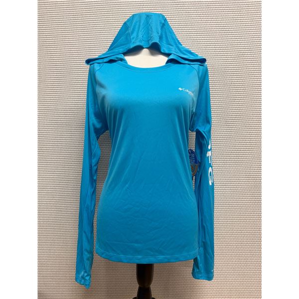 Women's Size M Teal Blue Tidal Tee Hoodie