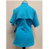 Image 2 : Women's Size L Tamiami II Turquoise Blue Short Sleeve Shirt