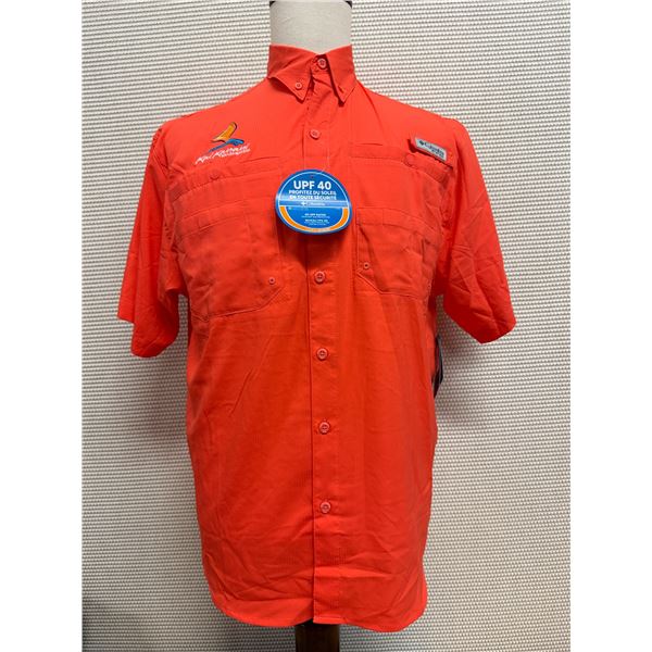 Men's Size S Tamiami II Orange Short Sleeve Shirt