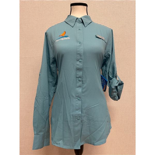 Women's Size M Tamiami II Slate Blue Long Sleeve Shirt