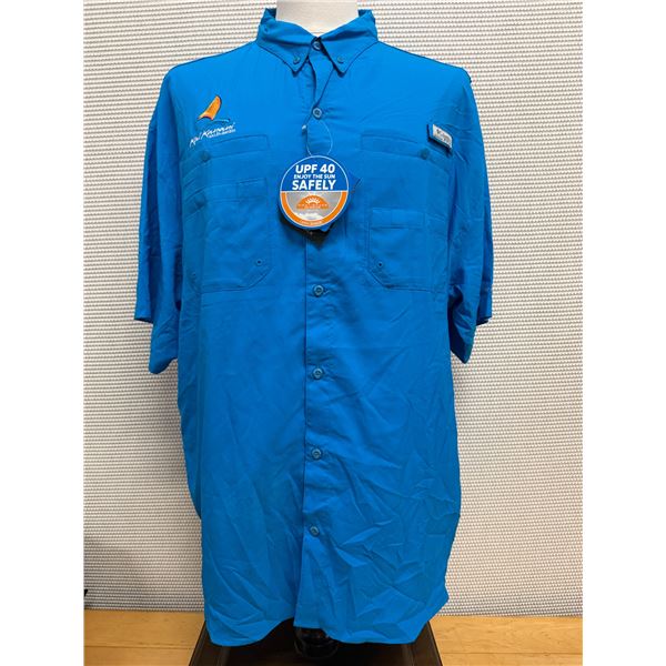 Men's Size XXL Tamiami II Blue Short Sleeve Shirt
