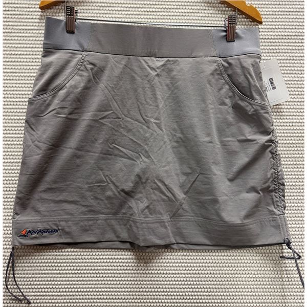 Women's Size L Skort w/ Side Ties Light Grey