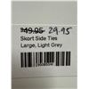 Image 3 : Women's Size L Skort w/ Side Ties Light Grey
