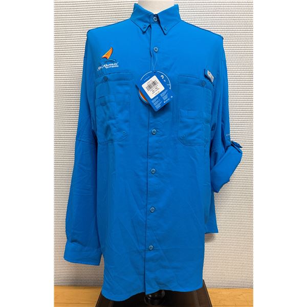 Men's Size L Tamiami II Blue Long Sleeve Shirt