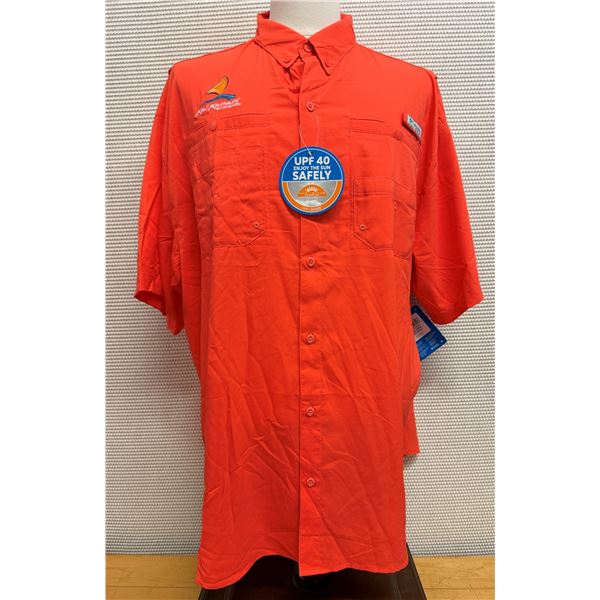 Men's Size XXL Tamiami II Orange Short Sleeve Shirt