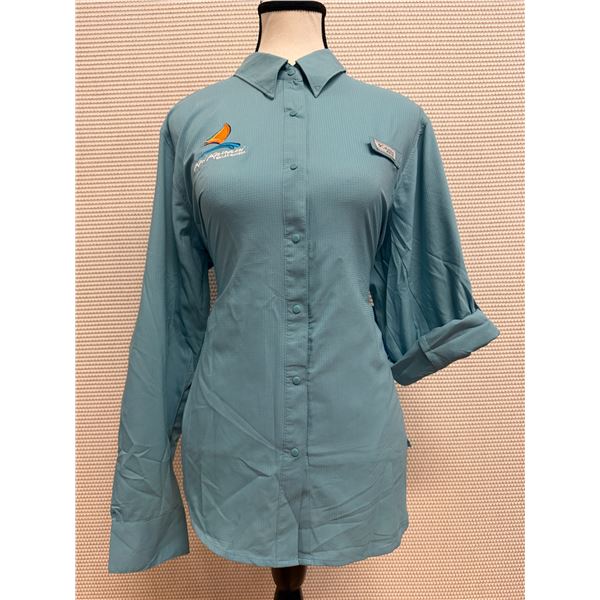 Women's Size L Tamiami II Slate Blue Long Sleeve Shirt