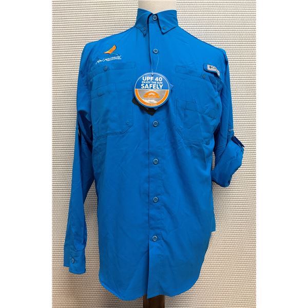 Men's Size S Tamiami II Blue Long Sleeve Shirt