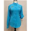 Image 1 : Women's Size M Tamiami II Turquoise Blue Long Sleeve Shirt