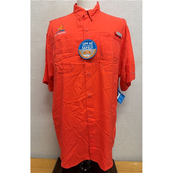 Men's Size XL Tamiami II Orange Short Sleeve Shirt
