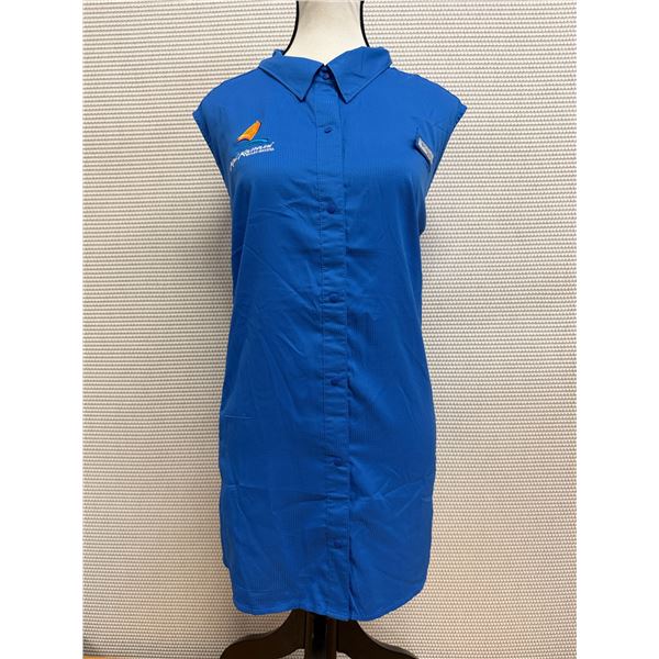 Women's Size 2X Tamiami Blue Sleeveless Shirt
