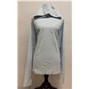 Image 1 : Women's Size XXL Light Grey Tidal Deflector Long Sleeve Ice Hoodie