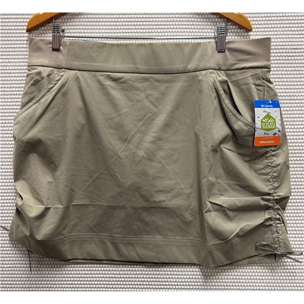 Women's Size XL Anytime Casual Skort, Tusk Color