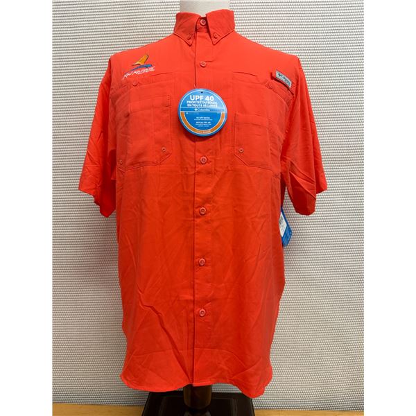 Men's Size M Tamiami II Orange Short Sleeve Shirt