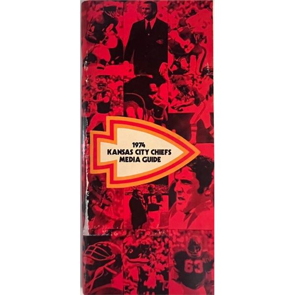 1974 Kansas City Chiefs Media guide. 4x9 inches