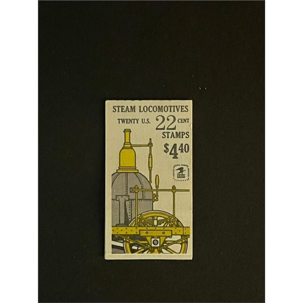22 Cent Steam Locomotives US Stamp Book of 5