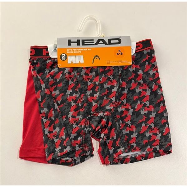 Head brand boys Boxer briefs 2 pack Size small 6/8. New with tags.