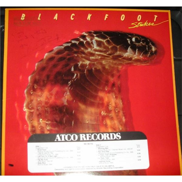 Blackfoot signed Strikes album