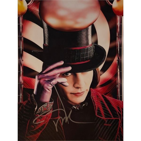 Charlie and the Chocolate Factory Johnny Depp signed photo