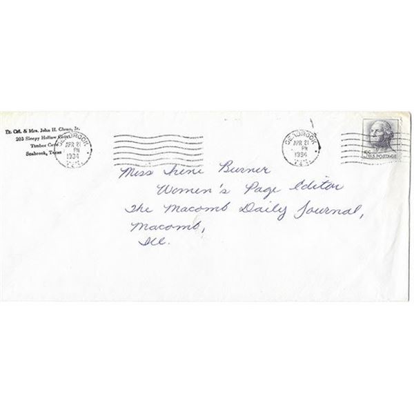 Astronaut John Glenn signed letter
