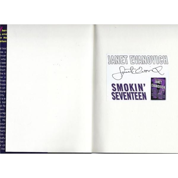 Smokin' Seventeen: A Stephanie Plum Novel Janet Evanovich signed book