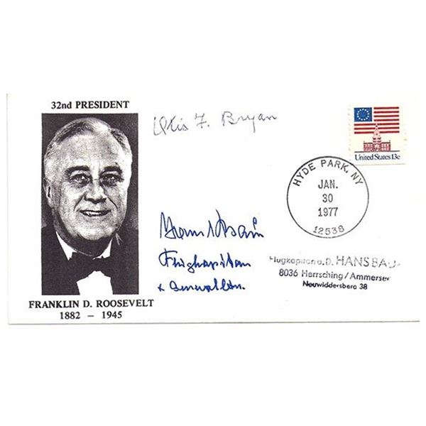 Otis F. & Bauer, Hans Bryan Signed Cover