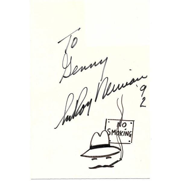 LeRoy Neiman signed sketch