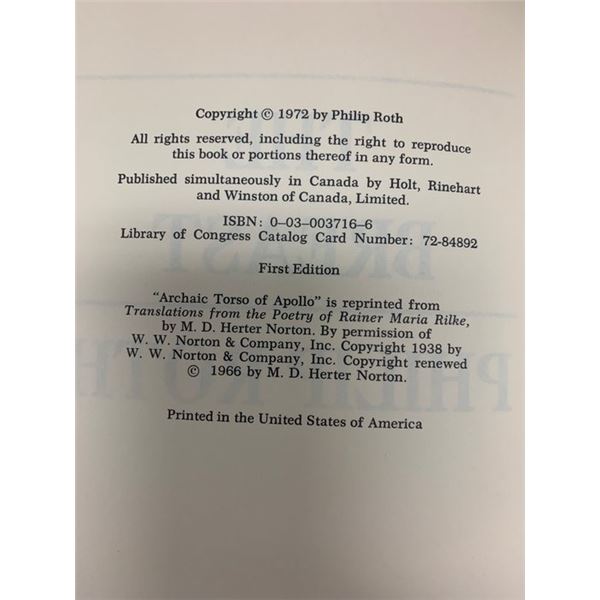 The Breast first edition