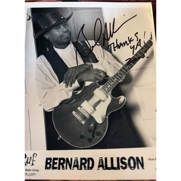Keepin The Blues Alive Bernard Allison signed photo