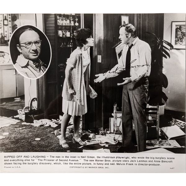 Ripped Off and Laughing Jack Lemmon signed movie photo