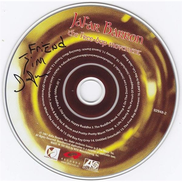 Jafar Barron signed CD