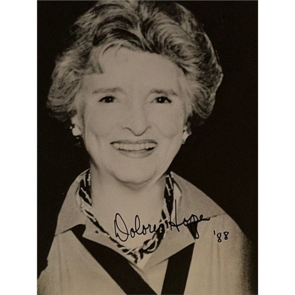 Dolores Hope signed photo