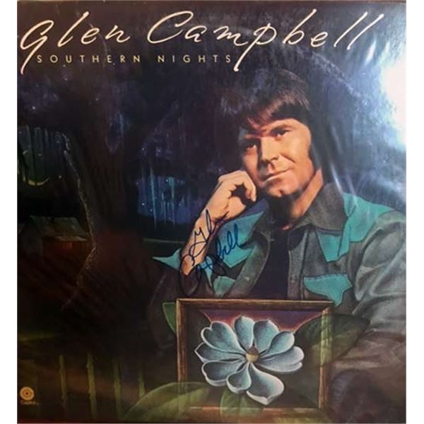 Glen Campbell Southern Nights signed album