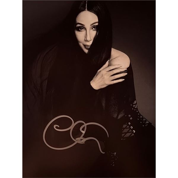 Cher signed photo