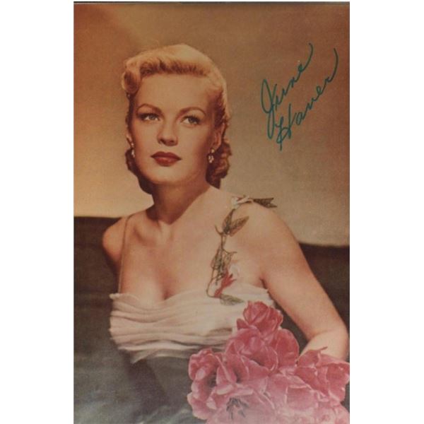 June Haver signed photo