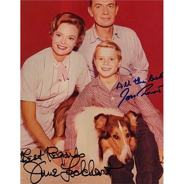 Lassie cast signed photo