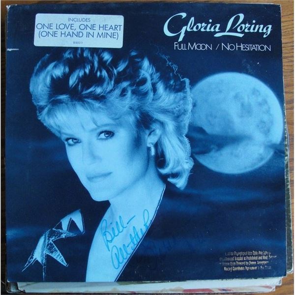 Gloria Loring Full Moon/No Hesitation signed album