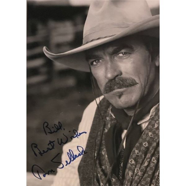 Crossfire Trail Tom Selleck signed photo