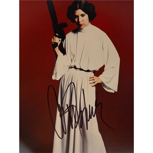 Star Wars Carrie Fisher signed photo
