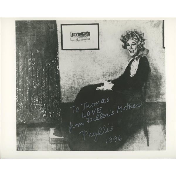 Phyllis Diller signed movie photo