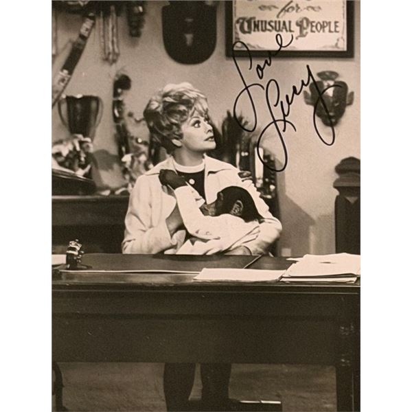 I Love Lucy Lucille Ball signed photo