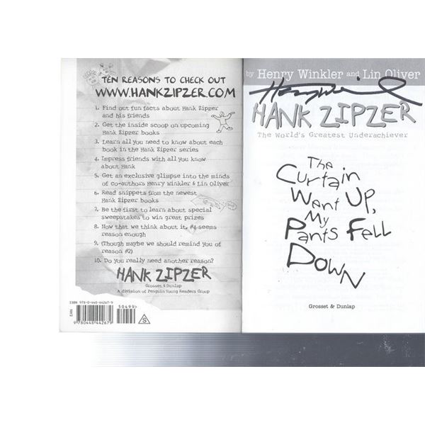 Henry Winkler signed children's book