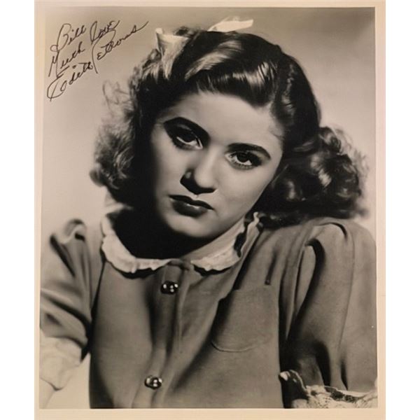 Child star Edith Fellows signed photo