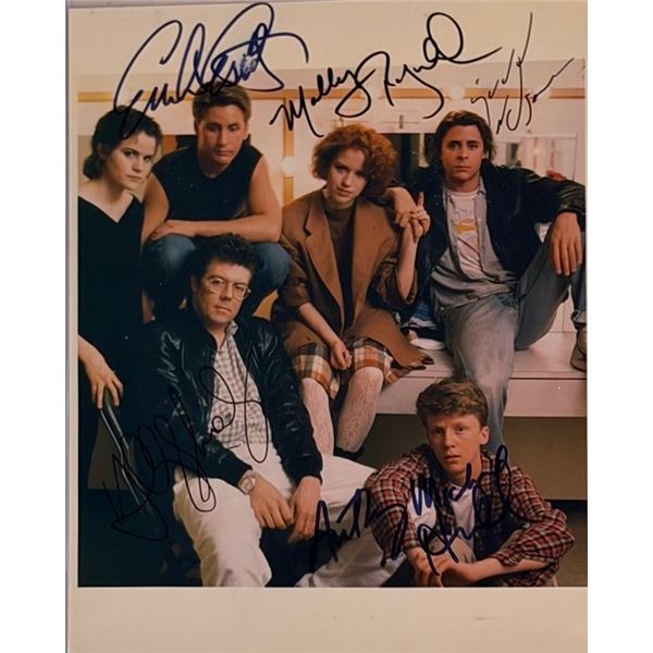 The Breakfast Club cast signed movie photo